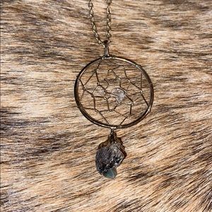 Dream Catcher necklace with stone